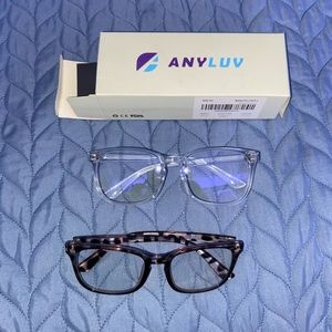 2 new blue light glasses